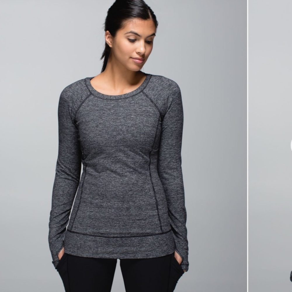Lululemon Race Your Pace Long Sleeve
Wee Stripe Black Heathered Black